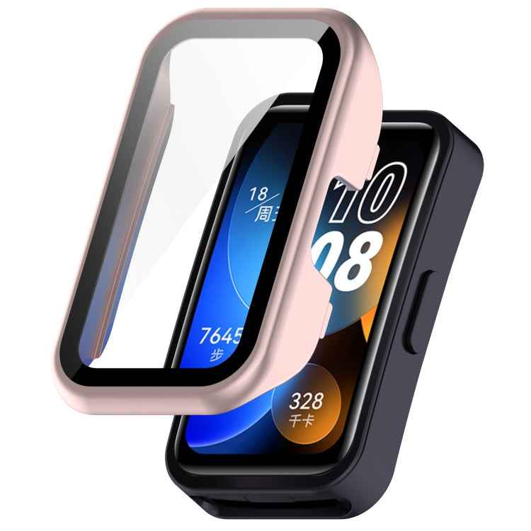 PC + Tempered Film Integrated Protective Watch Case, For Huawei Band 10 / 9 / 8