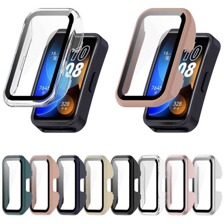 PC + Tempered Film Integrated Protective Watch Case, For Huawei Band 10 / 9 / 8