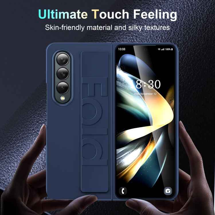 Silicone Wristband Holder Foldable Phone Case, For Samsung Galaxy Z Fold4, For Samsung Galaxy Z Fold3