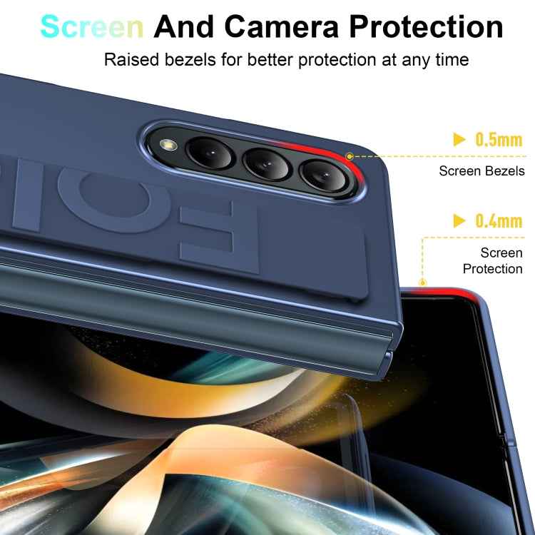 Silicone Wristband Holder Foldable Phone Case, For Samsung Galaxy Z Fold4, For Samsung Galaxy Z Fold3