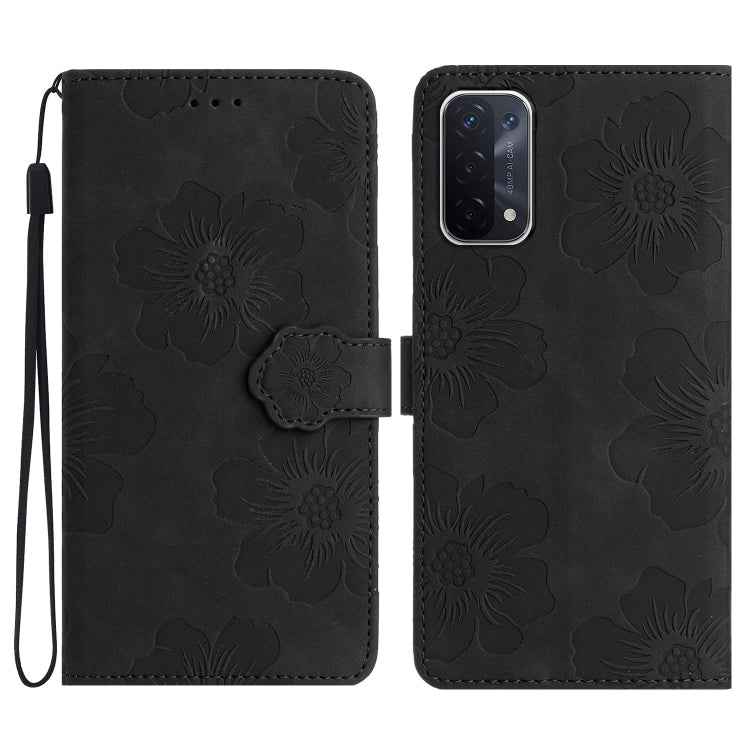 Flower Embossing Pattern Leather Phone Case, For OPPO A36 / A76 / A96, For OPPO A94 5G, For OPPO A74 / A54 / A93 5G, For OPPO A52 / A72 / A92, For OPPO A79 5G