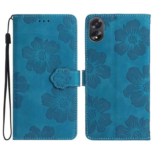 Flower Embossing Pattern Leather Phone Case, For OPPO A58, For OPPO A17, For OPPO Reno8 Lite 5G / Reno7 Z, For OPPO A57 2022 / A77 5G, For OPPO Reno8 Pro 5G, For OPPO Reno8 5G, For OPPO Find X5 Pro, For OPPO Find X5, For OPPO Find X5 Lite / Reno7 5G