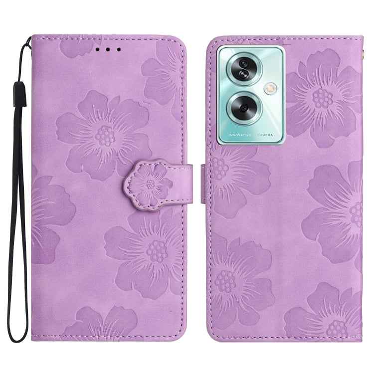 Flower Embossing Pattern Leather Phone Case, For OPPO A36 / A76 / A96, For OPPO A94 5G, For OPPO A74 / A54 / A93 5G, For OPPO A52 / A72 / A92, For OPPO A79 5G