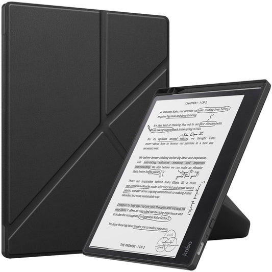 Solid Color Deformation TPU Leather Smart Tablet Case