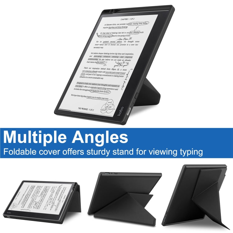 Solid Color Deformation TPU Leather Smart Tablet Case