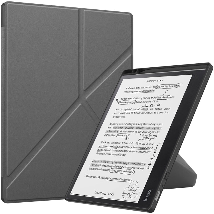 Solid Color Deformation TPU Leather Smart Tablet Case