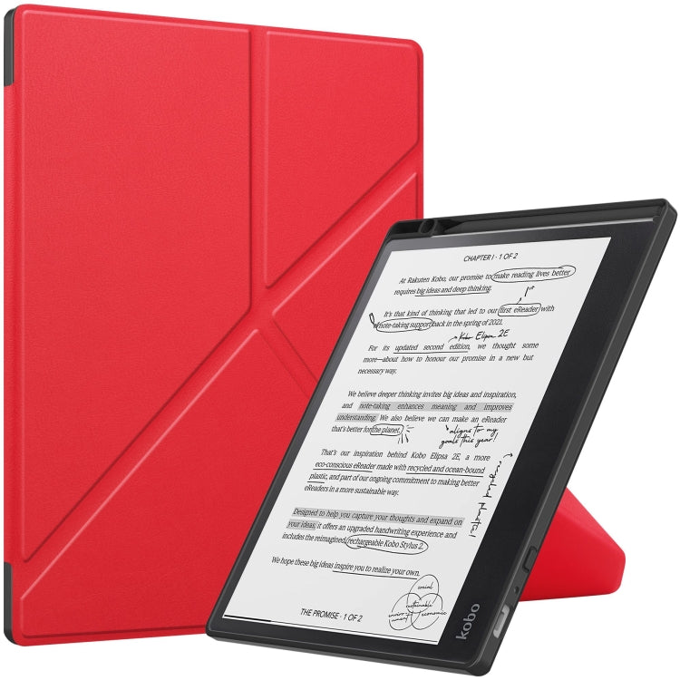 Solid Color Deformation TPU Leather Smart Tablet Case