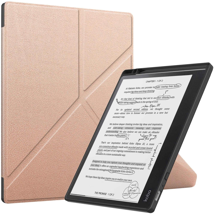 Solid Color Deformation TPU Leather Smart Tablet Case