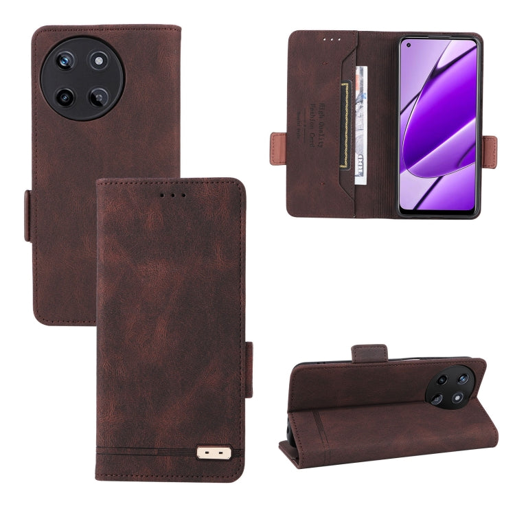 Magnetic Clasp Leather Phone Case, For Realme 11 5G, For Realme 11 5G / 11x, For Realme 11 Pro / 11 Pro+