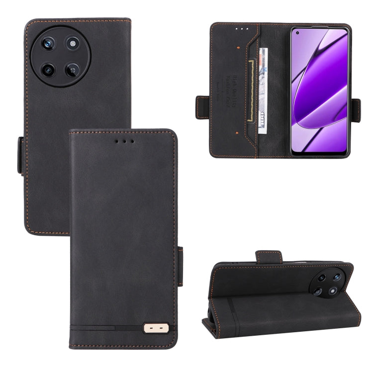 Magnetic Clasp Leather Phone Case, For Realme 11 5G, For Realme 11 5G / 11x, For Realme 11 Pro / 11 Pro+