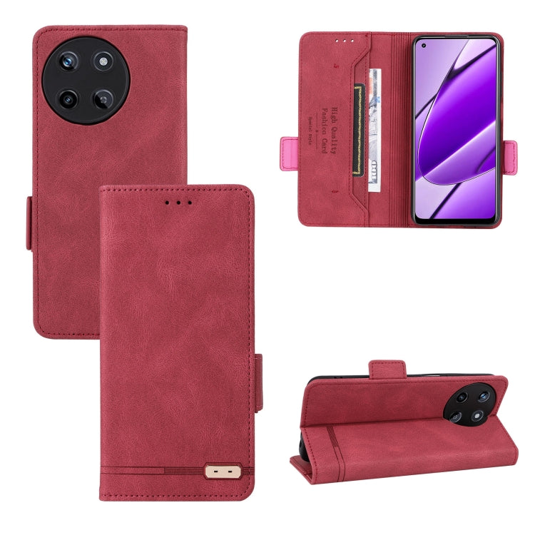 Magnetic Clasp Leather Phone Case, For Realme 11 5G, For Realme 11 5G / 11x, For Realme 11 Pro / 11 Pro+