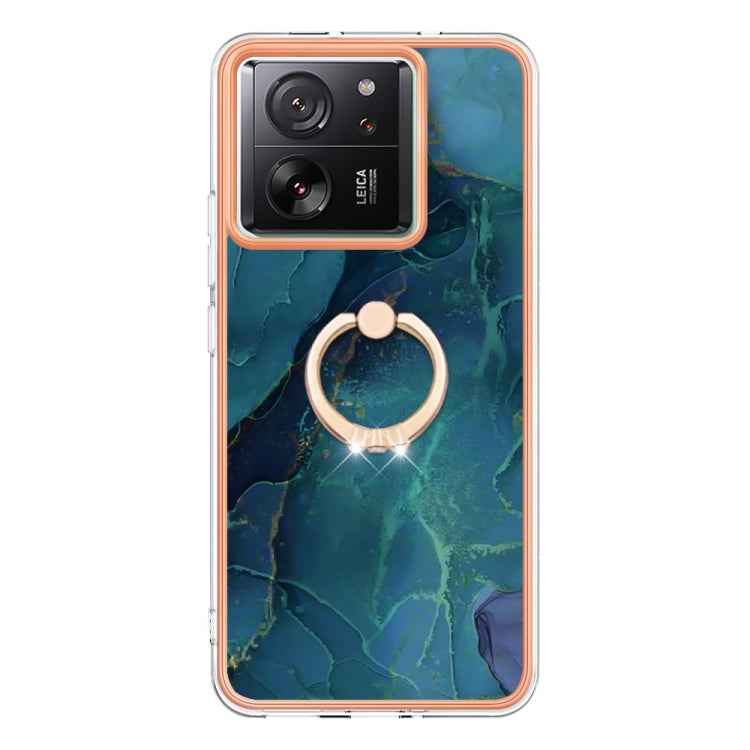 Electroplating Marble Dual-side IMD Phone Case with Ring, For Xiaomi 13T / 13T Pro, For Xiaomi Poco F5 5G / Redmi Note 12 Turbo, For Xiaomi Poco F5 Pro 5G / Redmi K60, For Xiaomi Redmi Note 12S 4G, For Xiaomi Redmi Note 12 4G Global��������������������...