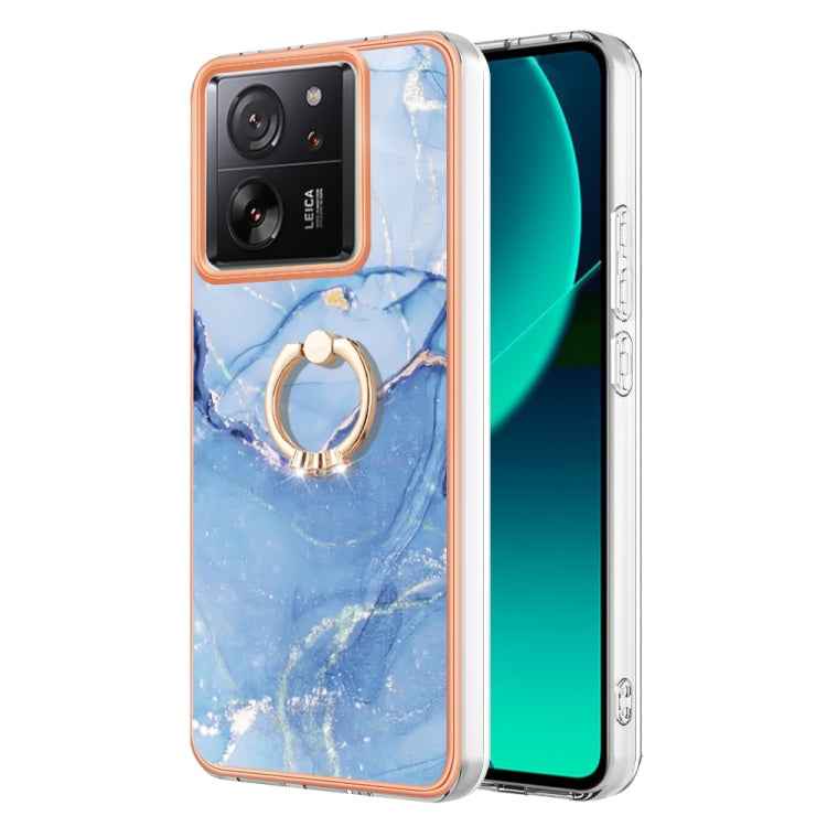 Electroplating Marble Dual-side IMD Phone Case with Ring, For Xiaomi 13T / 13T Pro, For Xiaomi Poco F5 5G / Redmi Note 12 Turbo, For Xiaomi Poco F5 Pro 5G / Redmi K60, For Xiaomi Redmi Note 12S 4G, For Xiaomi Redmi Note 12 4G Global��������������������...