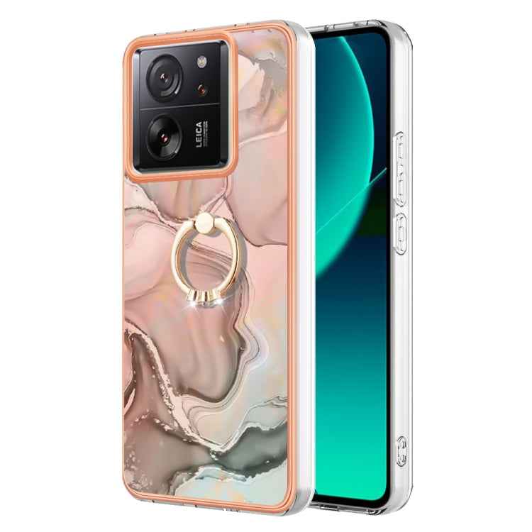 Electroplating Marble Dual-side IMD Phone Case with Ring, For Xiaomi 13T / 13T Pro, For Xiaomi Poco F5 5G / Redmi Note 12 Turbo, For Xiaomi Poco F5 Pro 5G / Redmi K60, For Xiaomi Redmi Note 12S 4G, For Xiaomi Redmi Note 12 4G Global��������������������...