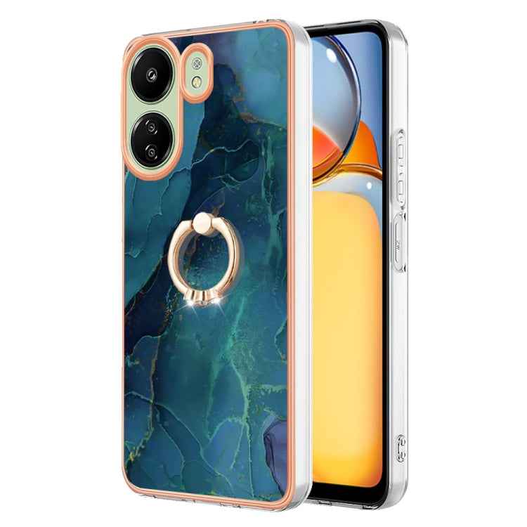 Electroplating Marble Dual-side IMD Phone Case with Ring, For Xiaomi Redmi Note 13 Pro 4G/Poco M6 Pro 4G, For Xiaomi Redmi A3, For Xiaomi Redmi Note 13 4G Global, For Xiaomi Poco X6 Pro / Redmi K70E, For Xiaomi Redmi Note 13 5G Global������������������...