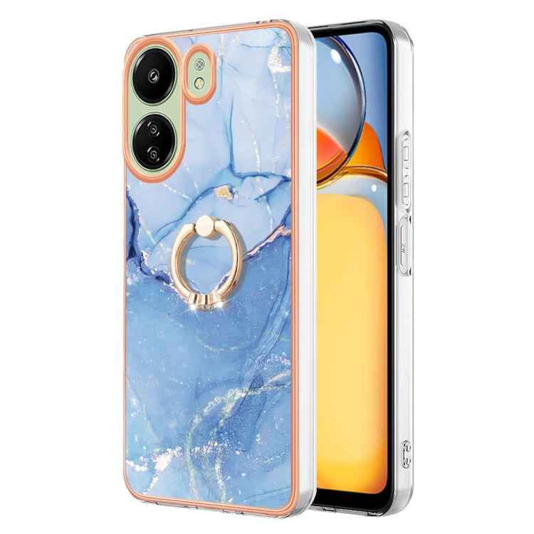 Electroplating Marble Dual-side IMD Phone Case with Ring, For Xiaomi Redmi Note 13 Pro 4G/Poco M6 Pro 4G, For Xiaomi Redmi A3, For Xiaomi Redmi Note 13 4G Global, For Xiaomi Poco X6 Pro / Redmi K70E, For Xiaomi Redmi Note 13 5G Global������������������...