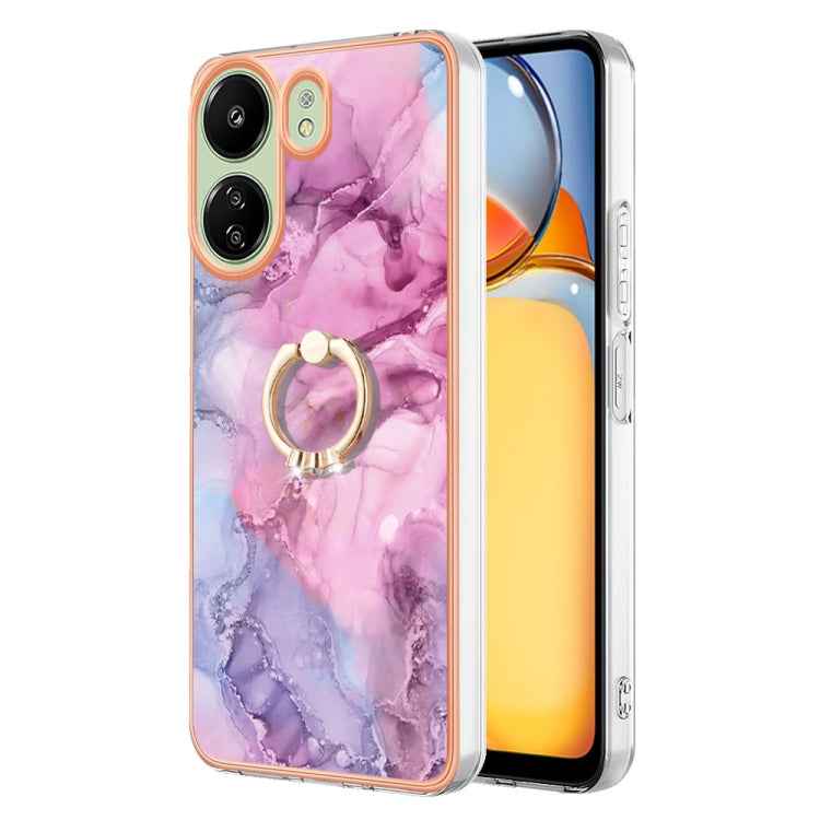 Electroplating Marble Dual-side IMD Phone Case with Ring, For Xiaomi Redmi Note 13 Pro 4G/Poco M6 Pro 4G, For Xiaomi Redmi A3, For Xiaomi Redmi Note 13 4G Global, For Xiaomi Poco X6 Pro / Redmi K70E, For Xiaomi Redmi Note 13 5G Global������������������...