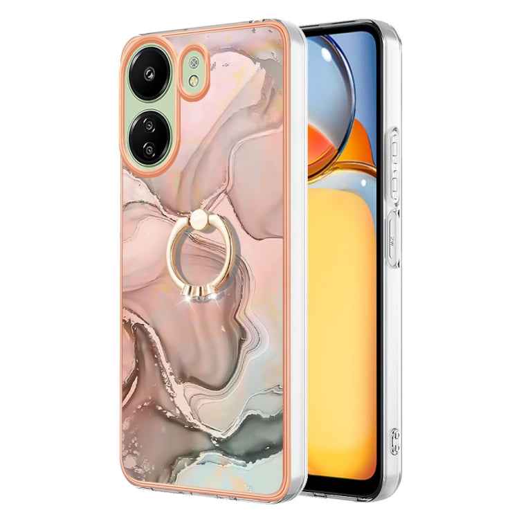 Electroplating Marble Dual-side IMD Phone Case with Ring, For Xiaomi Redmi Note 13 Pro 4G/Poco M6 Pro 4G, For Xiaomi Redmi A3, For Xiaomi Redmi Note 13 4G Global, For Xiaomi Poco X6 Pro / Redmi K70E, For Xiaomi Redmi Note 13 5G Global������������������...