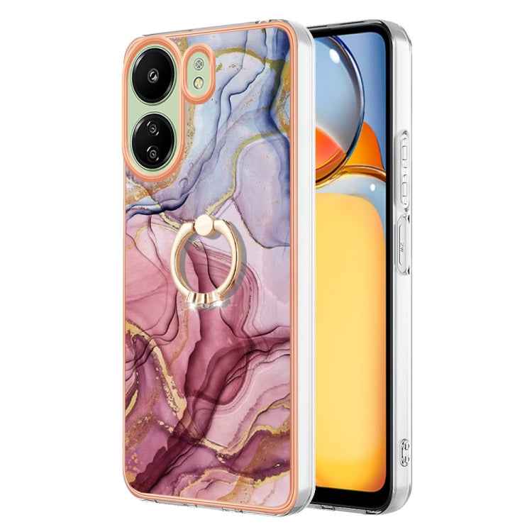 Electroplating Marble Dual-side IMD Phone Case with Ring, For Xiaomi Redmi Note 13 Pro 4G/Poco M6 Pro 4G, For Xiaomi Redmi A3, For Xiaomi Redmi Note 13 4G Global, For Xiaomi Poco X6 Pro / Redmi K70E, For Xiaomi Redmi Note 13 5G Global������������������...