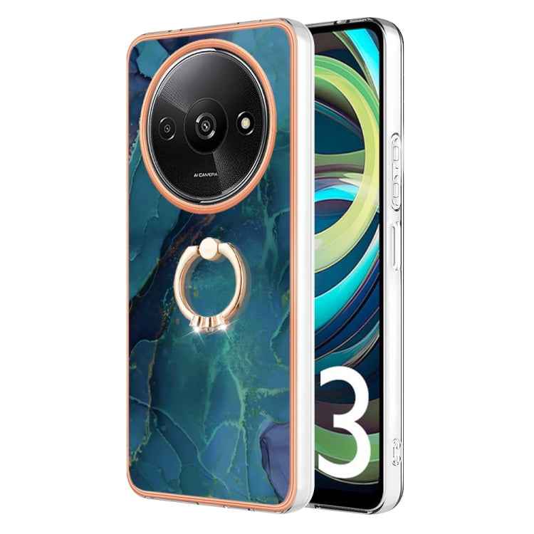 Electroplating Marble Dual-side IMD Phone Case with Ring, For Xiaomi Redmi Note 13 Pro 4G/Poco M6 Pro 4G, For Xiaomi Redmi A3, For Xiaomi Redmi Note 13 4G Global, For Xiaomi Poco X6 Pro / Redmi K70E, For Xiaomi Redmi Note 13 5G Global������������������...