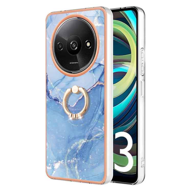 Electroplating Marble Dual-side IMD Phone Case with Ring, For Xiaomi Redmi Note 13 Pro 4G/Poco M6 Pro 4G, For Xiaomi Redmi A3, For Xiaomi Redmi Note 13 4G Global, For Xiaomi Poco X6 Pro / Redmi K70E, For Xiaomi Redmi Note 13 5G Global������������������...