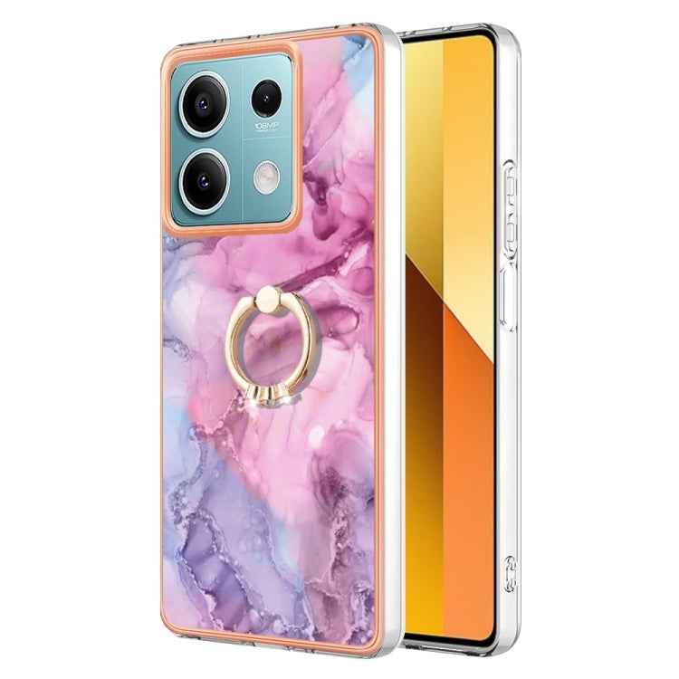 Electroplating Marble Dual-side IMD Phone Case with Ring, For Xiaomi Redmi Note 13 Pro 4G/Poco M6 Pro 4G, For Xiaomi Redmi A3, For Xiaomi Redmi Note 13 4G Global, For Xiaomi Poco X6 Pro / Redmi K70E, For Xiaomi Redmi Note 13 5G Global������������������...