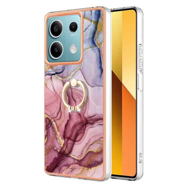 Electroplating Marble Dual-side IMD Phone Case with Ring, For Xiaomi Redmi Note 13 Pro 4G/Poco M6 Pro 4G, For Xiaomi Redmi A3, For Xiaomi Redmi Note 13 4G Global, For Xiaomi Poco X6 Pro / Redmi K70E, For Xiaomi Redmi Note 13 5G Global������������������...