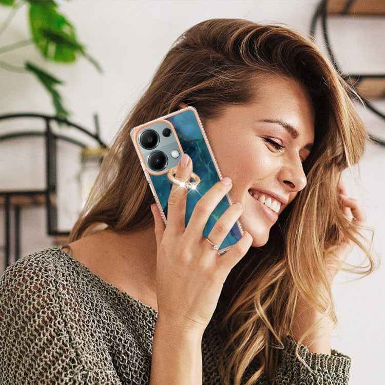 Electroplating Marble Dual-side IMD Phone Case with Ring, For Xiaomi Redmi Note 13 Pro 4G/Poco M6 Pro 4G, For Xiaomi Redmi A3, For Xiaomi Redmi Note 13 4G Global, For Xiaomi Poco X6 Pro / Redmi K70E, For Xiaomi Redmi Note 13 5G Global������������������...