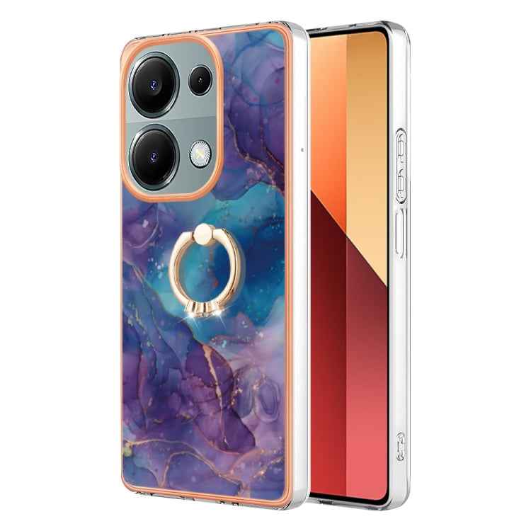 Electroplating Marble Dual-side IMD Phone Case with Ring, For Xiaomi Redmi Note 13 Pro 4G/Poco M6 Pro 4G, For Xiaomi Redmi A3, For Xiaomi Redmi Note 13 4G Global, For Xiaomi Poco X6 Pro / Redmi K70E, For Xiaomi Redmi Note 13 5G Global������������������...