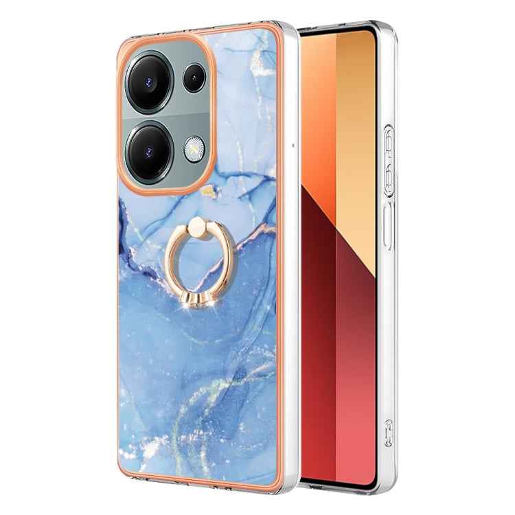 Electroplating Marble Dual-side IMD Phone Case with Ring, For Xiaomi Redmi Note 13 Pro 4G/Poco M6 Pro 4G, For Xiaomi Redmi A3, For Xiaomi Redmi Note 13 4G Global, For Xiaomi Poco X6 Pro / Redmi K70E, For Xiaomi Redmi Note 13 5G Global������������������...