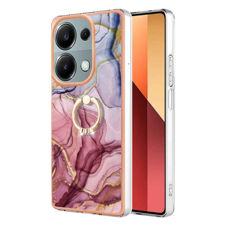 Electroplating Marble Dual-side IMD Phone Case with Ring, For Xiaomi Redmi Note 13 Pro 4G/Poco M6 Pro 4G, For Xiaomi Redmi A3, For Xiaomi Redmi Note 13 4G Global, For Xiaomi Poco X6 Pro / Redmi K70E, For Xiaomi Redmi Note 13 5G Global������������������...