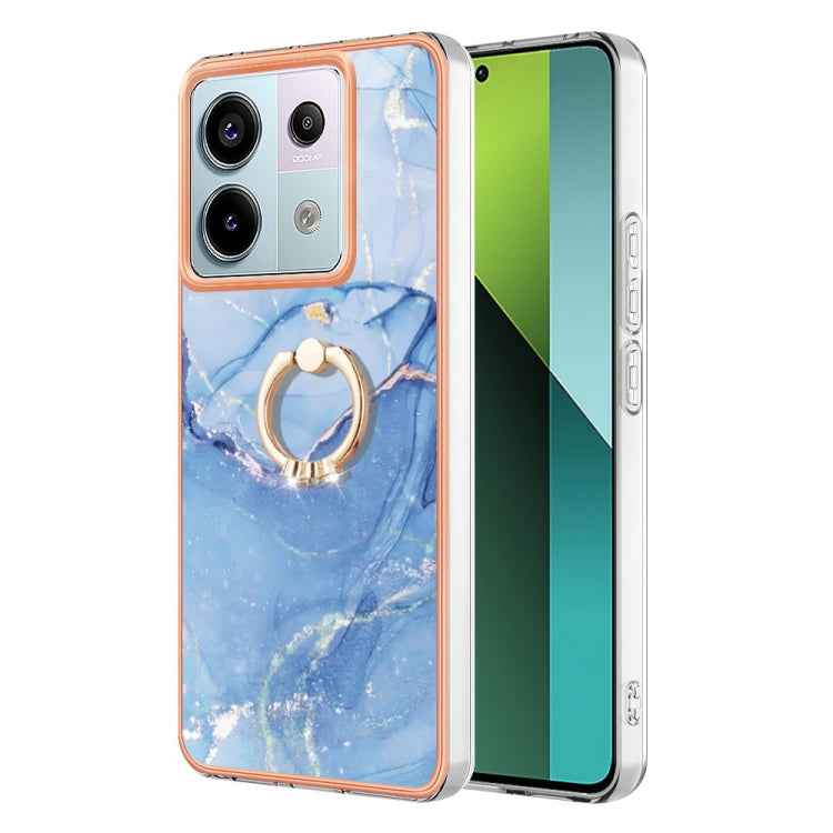 Electroplating Marble Dual-side IMD Phone Case with Ring, For Xiaomi Redmi Note 13 Pro 4G/Poco M6 Pro 4G, For Xiaomi Redmi A3, For Xiaomi Redmi Note 13 4G Global, For Xiaomi Poco X6 Pro / Redmi K70E, For Xiaomi Redmi Note 13 5G Global������������������...
