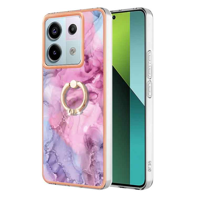 Electroplating Marble Dual-side IMD Phone Case with Ring, For Xiaomi Redmi Note 13 Pro 4G/Poco M6 Pro 4G, For Xiaomi Redmi A3, For Xiaomi Redmi Note 13 4G Global, For Xiaomi Poco X6 Pro / Redmi K70E, For Xiaomi Redmi Note 13 5G Global������������������...