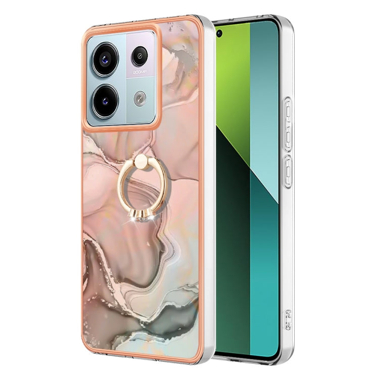 Electroplating Marble Dual-side IMD Phone Case with Ring, For Xiaomi Redmi Note 13 Pro 4G/Poco M6 Pro 4G, For Xiaomi Redmi A3, For Xiaomi Redmi Note 13 4G Global, For Xiaomi Poco X6 Pro / Redmi K70E, For Xiaomi Redmi Note 13 5G Global������������������...