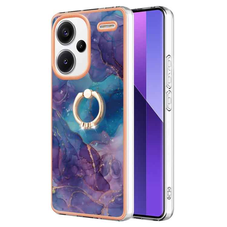 Electroplating Marble Dual-side IMD Phone Case with Ring, For Xiaomi Redmi Note 13 Pro 4G/Poco M6 Pro 4G, For Xiaomi Redmi A3, For Xiaomi Redmi Note 13 4G Global, For Xiaomi Poco X6 Pro / Redmi K70E, For Xiaomi Redmi Note 13 5G Global������������������...