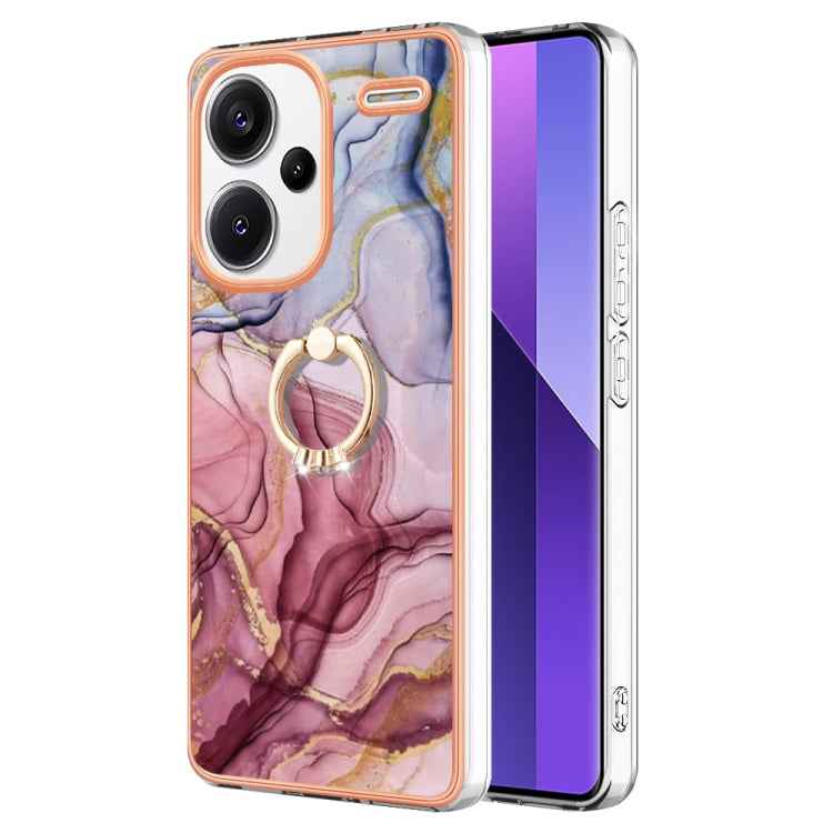 Electroplating Marble Dual-side IMD Phone Case with Ring, For Xiaomi Redmi Note 13 Pro 4G/Poco M6 Pro 4G, For Xiaomi Redmi A3, For Xiaomi Redmi Note 13 4G Global, For Xiaomi Poco X6 Pro / Redmi K70E, For Xiaomi Redmi Note 13 5G Global������������������...