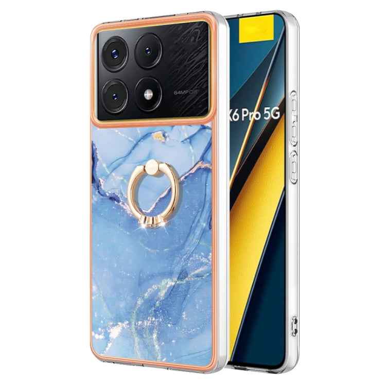 Electroplating Marble Dual-side IMD Phone Case with Ring, For Xiaomi Redmi Note 13 Pro 4G/Poco M6 Pro 4G, For Xiaomi Redmi A3, For Xiaomi Redmi Note 13 4G Global, For Xiaomi Poco X6 Pro / Redmi K70E, For Xiaomi Redmi Note 13 5G Global������������������...
