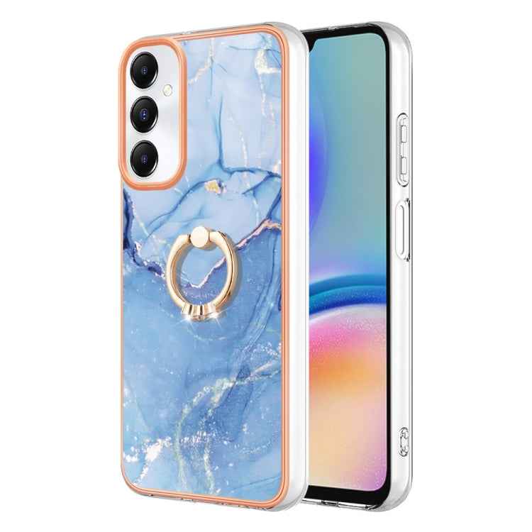 Electroplating Marble Dual-side IMD Phone Case with Ring, For Samsung Galaxy A15 5G, For Samsung Galaxy A55, For Samsung Galaxy A35, For Samsung Galaxy S24 Ultra 5G, For Samsung Galaxy S24+ 5G, For Samsung Galaxy S24 5G, For Samsung Galaxy A05���������...