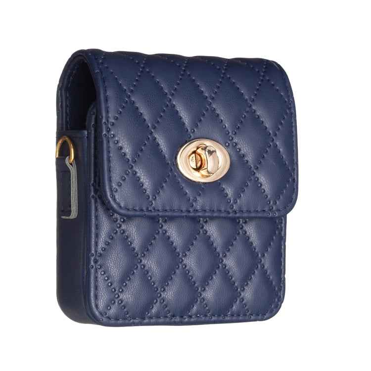 BFB03 Diamond Lattice Magnetic Leather Phone Case, For OPPO Find N2 Flip