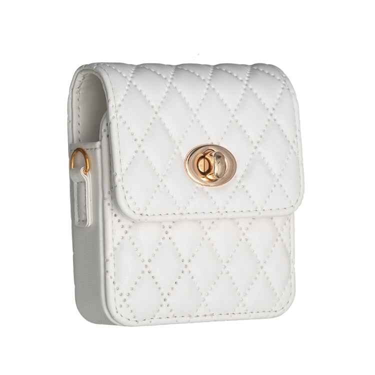 BFB03 Diamond Lattice Magnetic Leather Phone Case, For OPPO Find N2 Flip