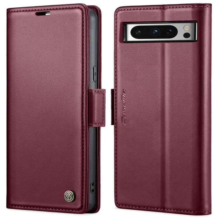 CaseMe 023 Butterfly Buckle Litchi Texture RFID Anti-theft Leather Phone Case, For Google Pixel 10 Pro XL / 9 Pro XL, For Google Pixel 10 / 10 Pro / 9, For Google Pixel 8a, For Google Pixel 8 Pro, For Google Pixel 8, For Google Pixel 7a