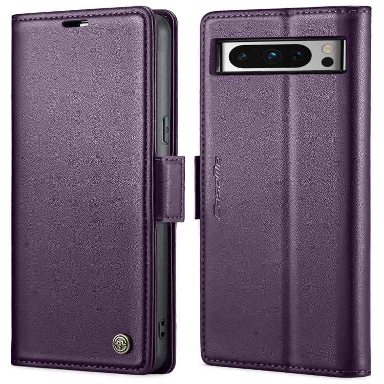 CaseMe 023 Butterfly Buckle Litchi Texture RFID Anti-theft Leather Phone Case, For Google Pixel 10 Pro XL / 9 Pro XL, For Google Pixel 10 / 10 Pro / 9, For Google Pixel 8a, For Google Pixel 8 Pro, For Google Pixel 8, For Google Pixel 7a