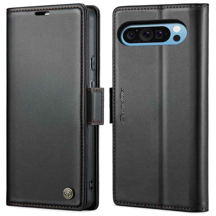 CaseMe 023 Butterfly Buckle Litchi Texture RFID Anti-theft Leather Phone Case, For Google Pixel 10 Pro XL / 9 Pro XL, For Google Pixel 10 / 10 Pro / 9, For Google Pixel 8a, For Google Pixel 8 Pro, For Google Pixel 8, For Google Pixel 7a