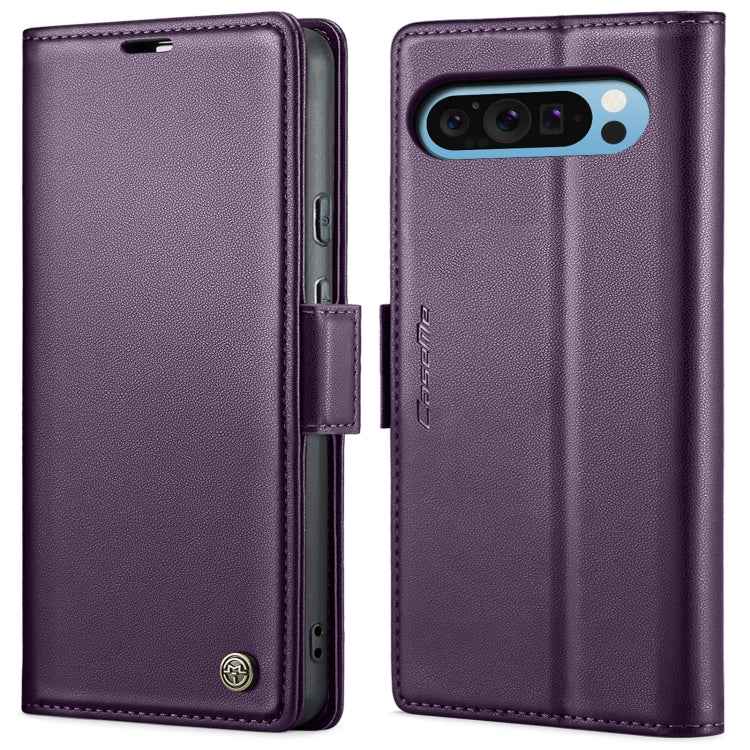 CaseMe 023 Butterfly Buckle Litchi Texture RFID Anti-theft Leather Phone Case, For Google Pixel 10 Pro XL / 9 Pro XL, For Google Pixel 10 / 10 Pro / 9, For Google Pixel 8a, For Google Pixel 8 Pro, For Google Pixel 8, For Google Pixel 7a