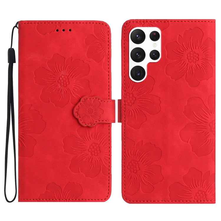 Flower Embossing Pattern Leather Phone Case, For Samsung Galaxy S23 5G, For Samsung Galaxy S23 Ultra 5G, For Samsung Galaxy S22 5G, For Samsung Galaxy S22+ 5G, For Samsung Galaxy S22 Ultra 5G, For Samsung Galaxy S21 5G, For Samsung Galaxy S21+ 5G������...