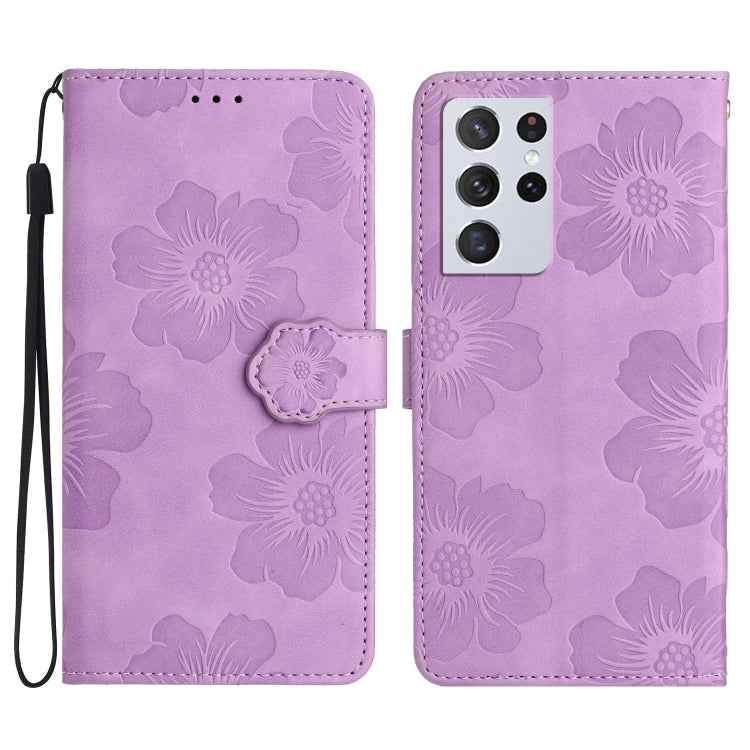 Flower Embossing Pattern Leather Phone Case, For Samsung Galaxy S23 5G, For Samsung Galaxy S23 Ultra 5G, For Samsung Galaxy S22 5G, For Samsung Galaxy S22+ 5G, For Samsung Galaxy S22 Ultra 5G, For Samsung Galaxy S21 5G, For Samsung Galaxy S21+ 5G������...