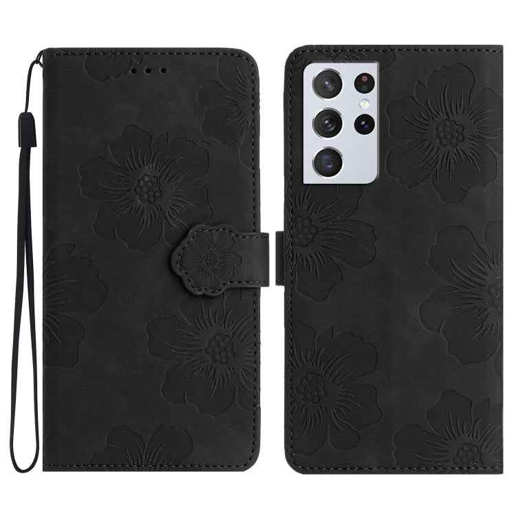 Flower Embossing Pattern Leather Phone Case, For Samsung Galaxy S23 5G, For Samsung Galaxy S23 Ultra 5G, For Samsung Galaxy S22 5G, For Samsung Galaxy S22+ 5G, For Samsung Galaxy S22 Ultra 5G, For Samsung Galaxy S21 5G, For Samsung Galaxy S21+ 5G������...