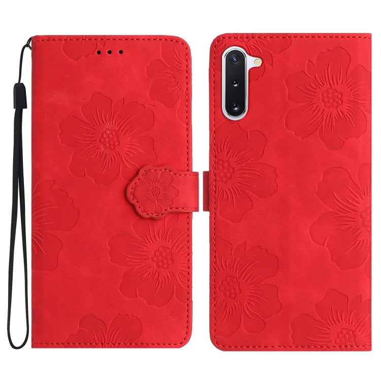 Flower Embossing Pattern Leather Phone Case, For Samsung Galaxy Note10, For Samsung Galaxy Note10+