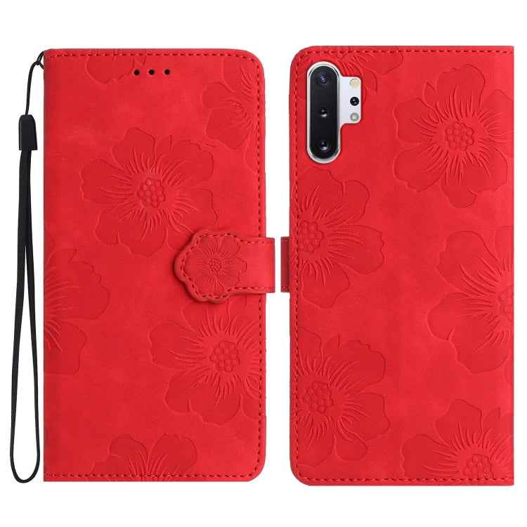 Flower Embossing Pattern Leather Phone Case, For Samsung Galaxy Note10, For Samsung Galaxy Note10+