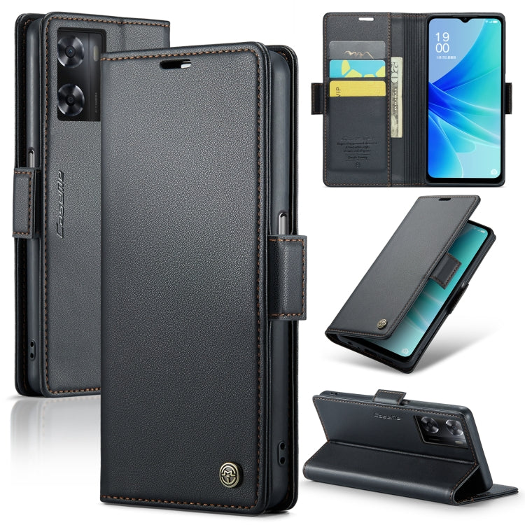 CaseMe 023 Butterfly Buckle Litchi Texture RFID Anti-theft Leather Phone Case, For OPPO Reno10 5G Global／Reno10 Pro Global, For OPPO Reno8 T 4G, For OPPO A57 4G Global/A57s 4G Global, For OPPO A77 4G Global / A57e 4G, For OPPO A78 4G, For OPPO A77s    ...